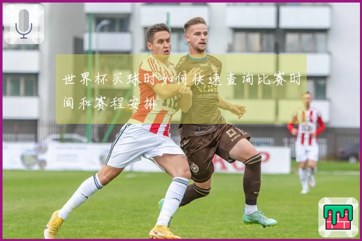 世界杯买球时如何快速查询比赛时间和赛程安排